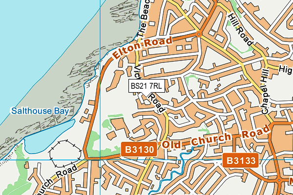 BS21 7RL map - OS VectorMap District (Ordnance Survey)