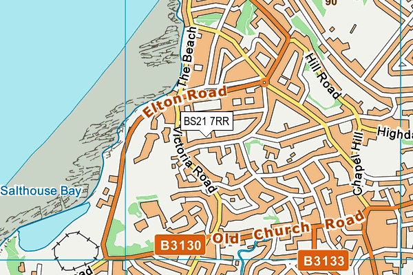 BS21 7RR map - OS VectorMap District (Ordnance Survey)