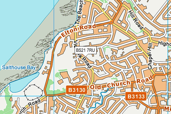 Map of 33 VICTORIA ROAD CLEVEDON MANAGEMENT COMPANY LIMITED at district scale