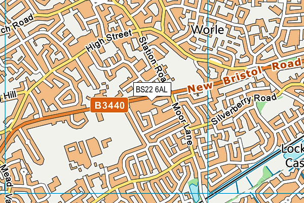 BS22 6AL map - OS VectorMap District (Ordnance Survey)