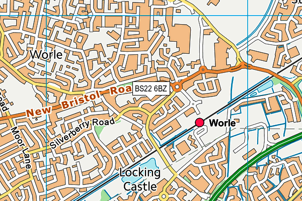 BS22 6BZ map - OS VectorMap District (Ordnance Survey)