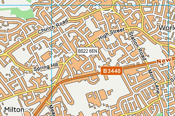 BS22 6EN map - OS VectorMap District (Ordnance Survey)