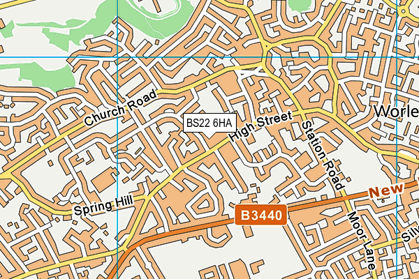 BS22 6HA map - OS VectorMap District (Ordnance Survey)