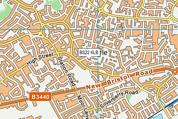 BS22 6LB map - OS VectorMap District (Ordnance Survey)
