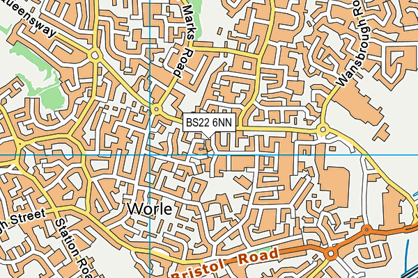 BS22 6NN map - OS VectorMap District (Ordnance Survey)