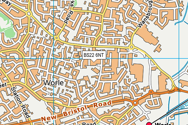 BS22 6NT map - OS VectorMap District (Ordnance Survey)