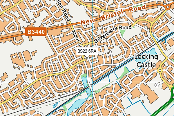 BS22 6RA map - OS VectorMap District (Ordnance Survey)