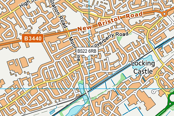 BS22 6RB map - OS VectorMap District (Ordnance Survey)