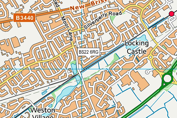 BS22 6RG map - OS VectorMap District (Ordnance Survey)