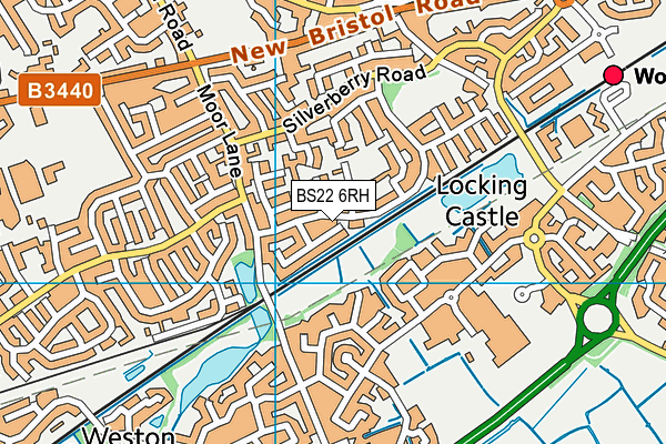 BS22 6RH map - OS VectorMap District (Ordnance Survey)