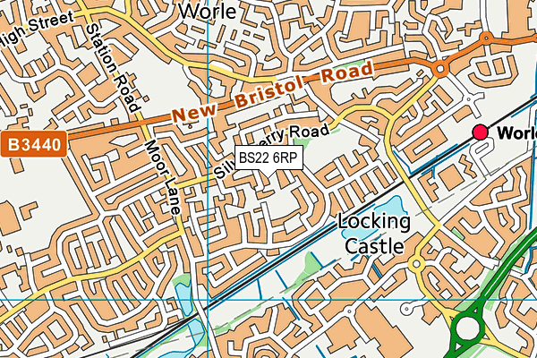 BS22 6RP map - OS VectorMap District (Ordnance Survey)