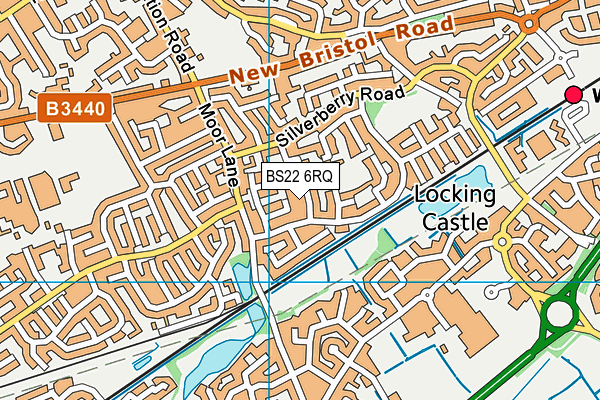 BS22 6RQ map - OS VectorMap District (Ordnance Survey)