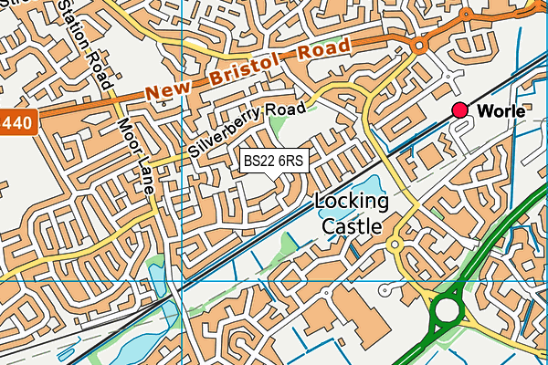 BS22 6RS map - OS VectorMap District (Ordnance Survey)