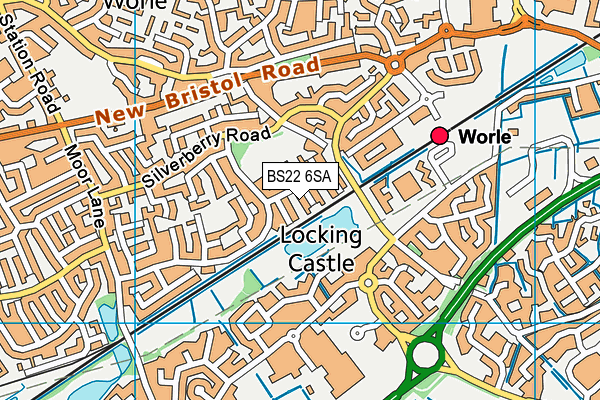 BS22 6SA map - OS VectorMap District (Ordnance Survey)