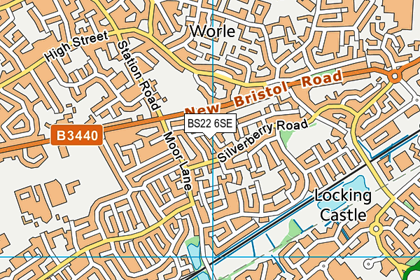 BS22 6SE map - OS VectorMap District (Ordnance Survey)