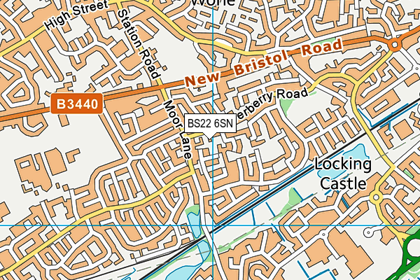 BS22 6SN map - OS VectorMap District (Ordnance Survey)