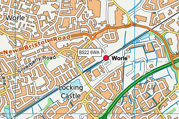 BS22 6WA map - OS VectorMap District (Ordnance Survey)