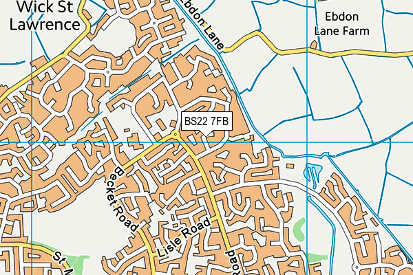 BS22 7FB map - OS VectorMap District (Ordnance Survey)