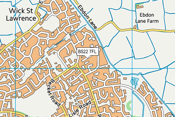 BS22 7FL map - OS VectorMap District (Ordnance Survey)
