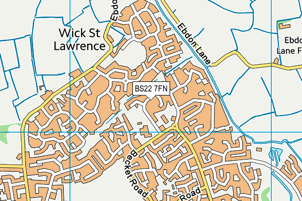 BS22 7FN map - OS VectorMap District (Ordnance Survey)
