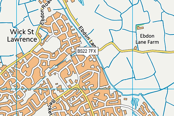 BS22 7FX map - OS VectorMap District (Ordnance Survey)