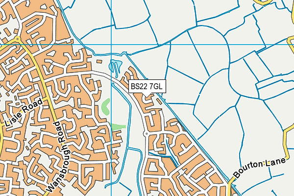BS22 7GL map - OS VectorMap District (Ordnance Survey)