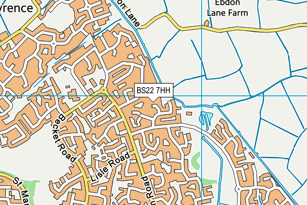 BS22 7HH map - OS VectorMap District (Ordnance Survey)