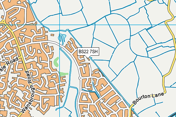 BS22 7SH map - OS VectorMap District (Ordnance Survey)