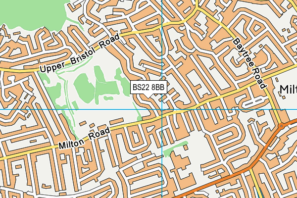 BS22 8BB map - OS VectorMap District (Ordnance Survey)