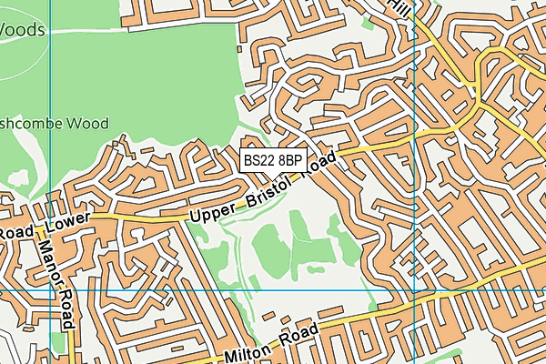 BS22 8BP map - OS VectorMap District (Ordnance Survey)