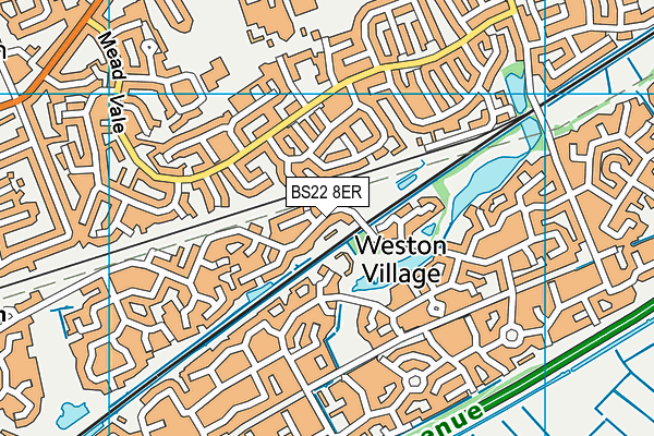 BS22 8ER map - OS VectorMap District (Ordnance Survey)