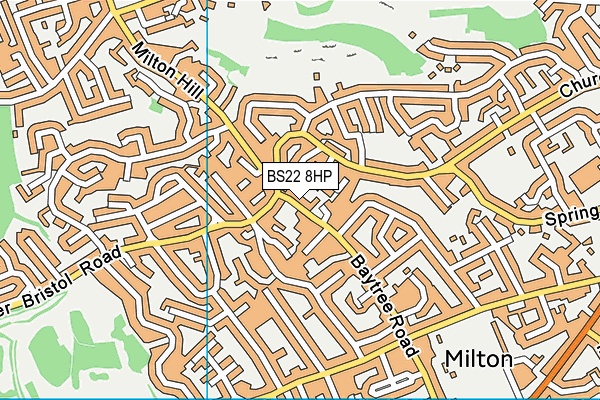 BS22 8HP map - OS VectorMap District (Ordnance Survey)