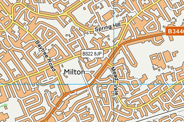 BS22 8JP map - OS VectorMap District (Ordnance Survey)