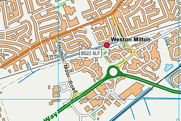 BS22 8LF map - OS VectorMap District (Ordnance Survey)