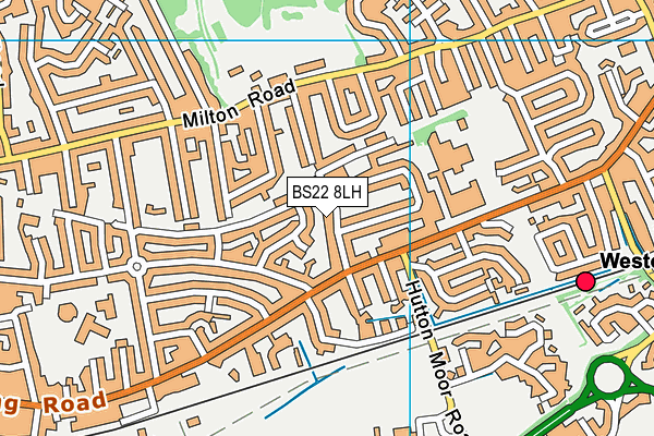 BS22 8LH map - OS VectorMap District (Ordnance Survey)