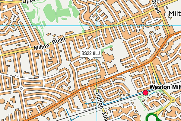 BS22 8LJ map - OS VectorMap District (Ordnance Survey)