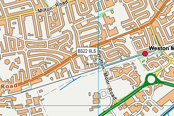 BS22 8LS map - OS VectorMap District (Ordnance Survey)