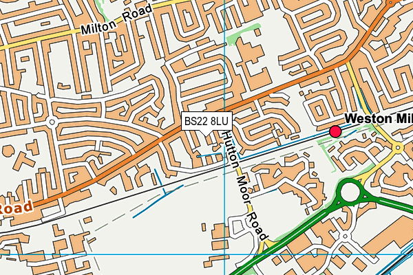 BS22 8LU map - OS VectorMap District (Ordnance Survey)