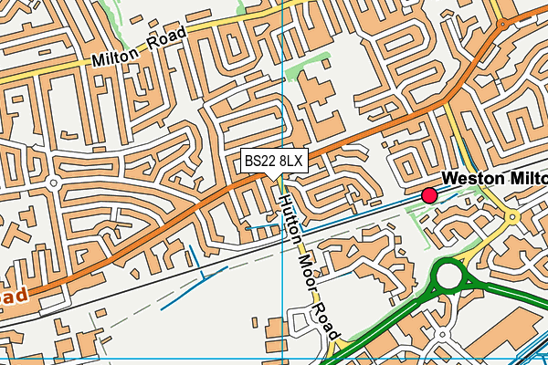 BS22 8LX map - OS VectorMap District (Ordnance Survey)