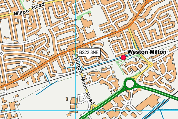 BS22 8NE map - OS VectorMap District (Ordnance Survey)