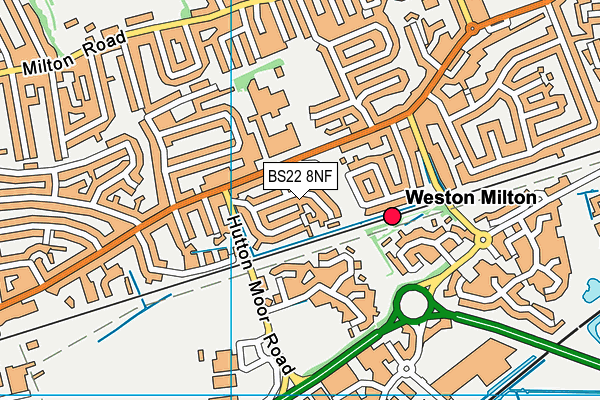 BS22 8NF map - OS VectorMap District (Ordnance Survey)