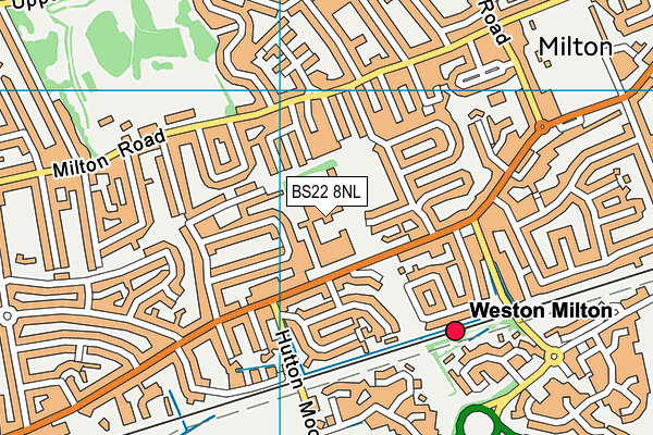 BS22 8NL map - OS VectorMap District (Ordnance Survey)