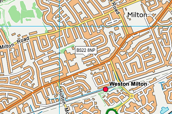 BS22 8NP map - OS VectorMap District (Ordnance Survey)