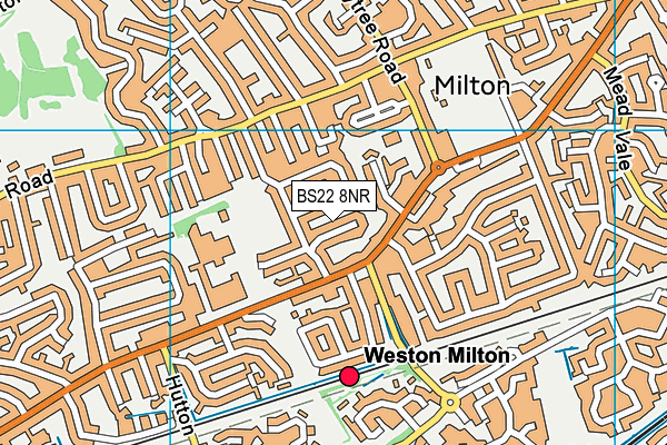 BS22 8NR map - OS VectorMap District (Ordnance Survey)