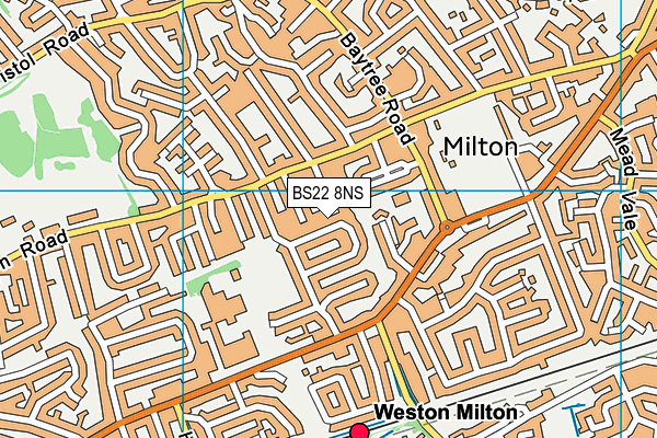 BS22 8NS map - OS VectorMap District (Ordnance Survey)