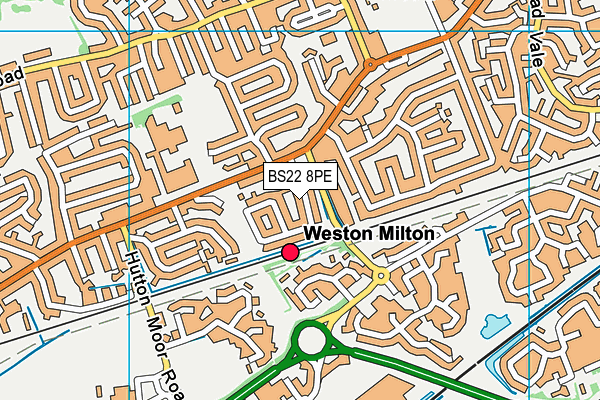 BS22 8PE map - OS VectorMap District (Ordnance Survey)