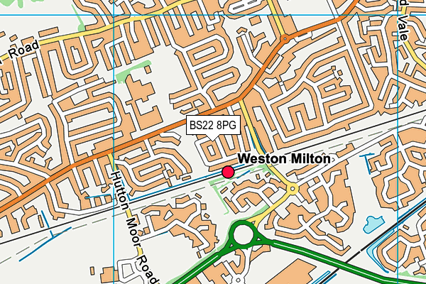 Weston College Grass Pitch map (BS22 8PG) - OS VectorMap District (Ordnance Survey)