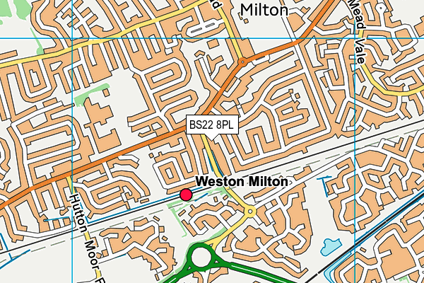 BS22 8PL map - OS VectorMap District (Ordnance Survey)