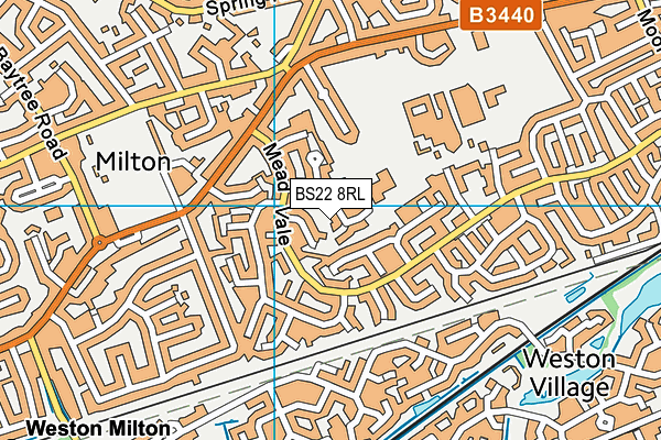BS22 8RL map - OS VectorMap District (Ordnance Survey)