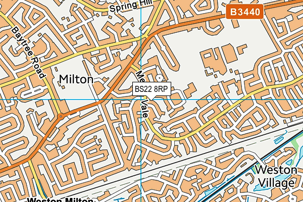 BS22 8RP map - OS VectorMap District (Ordnance Survey)